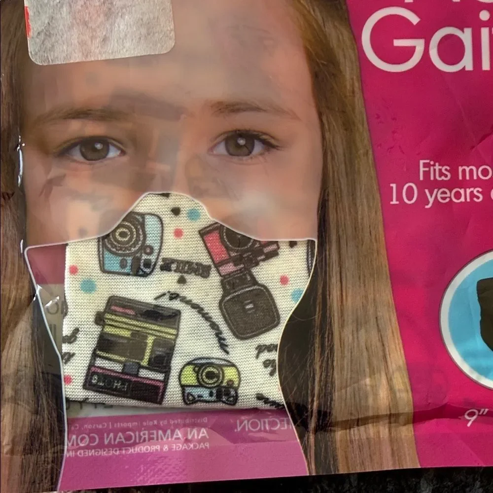Kids Fabric Neck Gaiter with Fun Print 9”